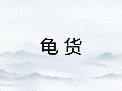 龟货