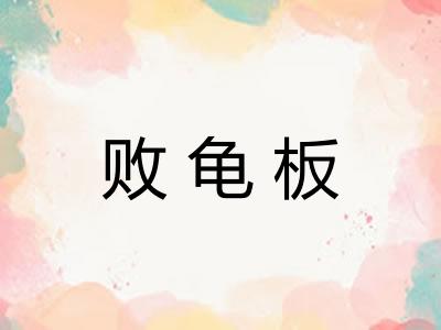 败龟板