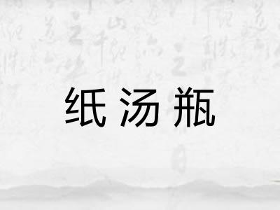 纸汤瓶