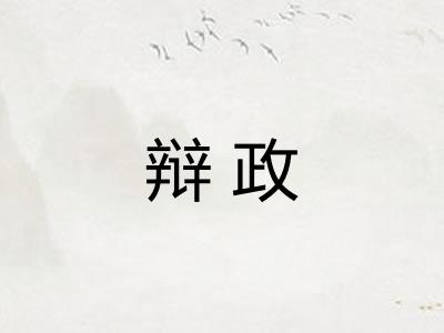 辩政