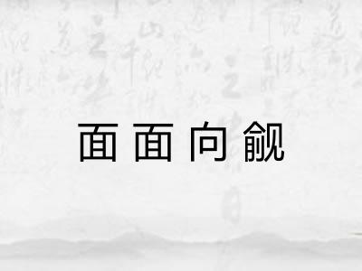 面面向觎