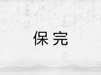 保完
