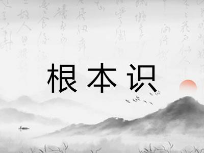 根本识