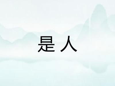 是人