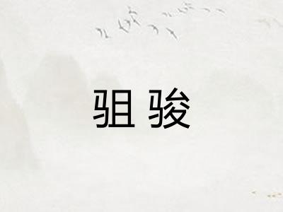 驵骏