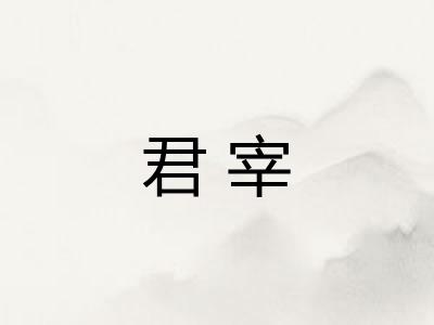 君宰