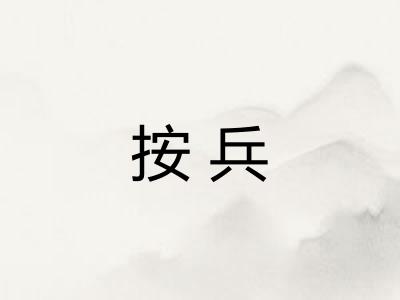 按兵