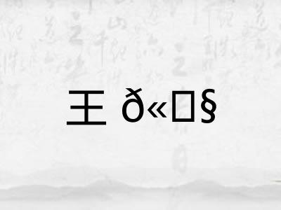 王𫓧