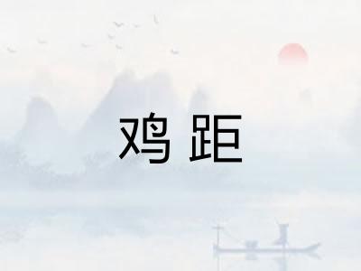 鸡距