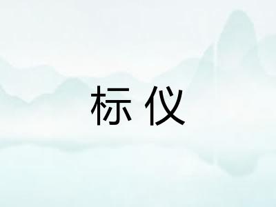 标仪