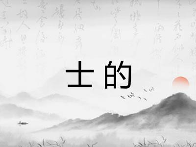 士的