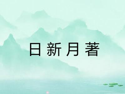 日新月著