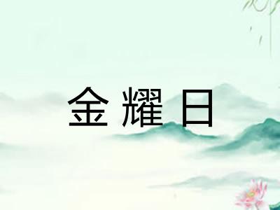 金耀日