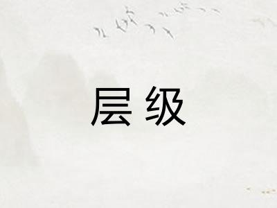 层级