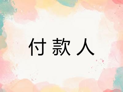 付款人