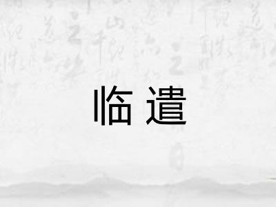 临遣