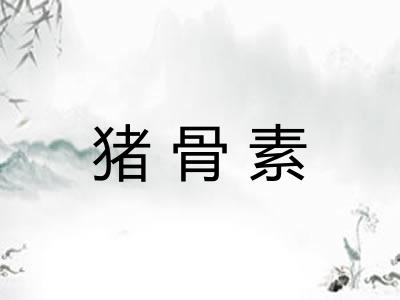 猪骨素