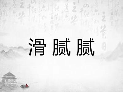 滑腻腻