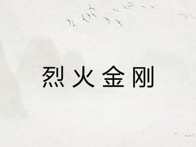 烈火金刚