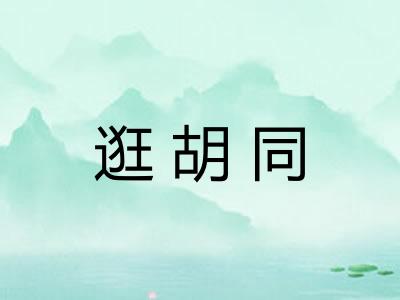 逛胡同