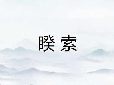 睽索