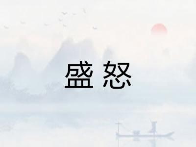盛怒