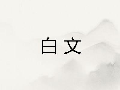 白文