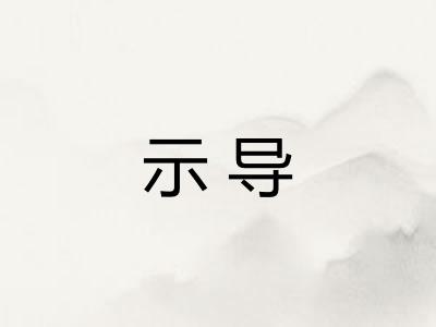 示导