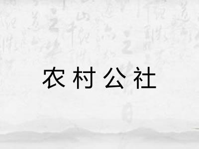农村公社