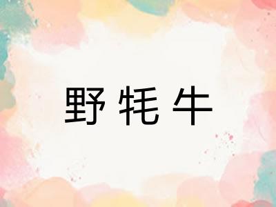 野牦牛