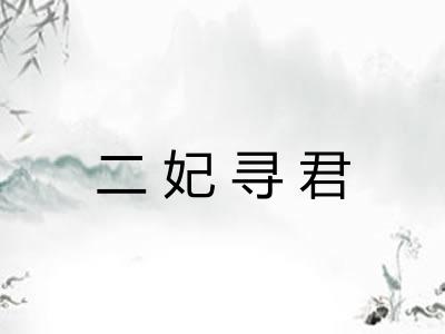 二妃寻君