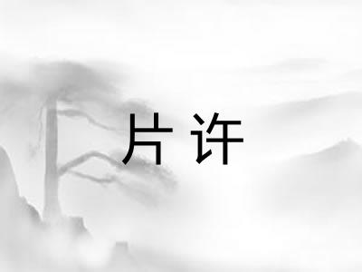 片许