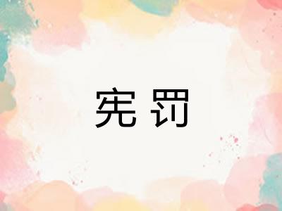 宪罚