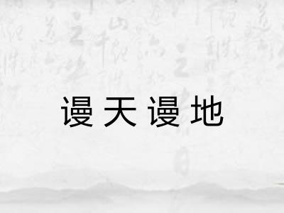 谩天谩地