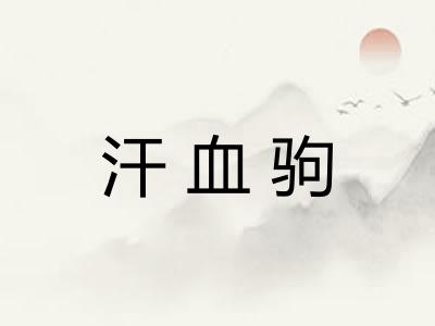 汗血驹