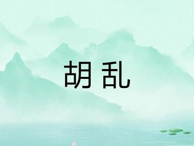 胡乱