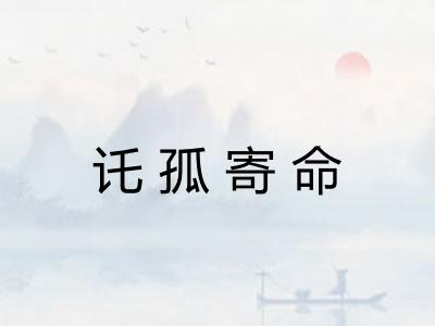 讬孤寄命