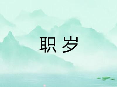职岁