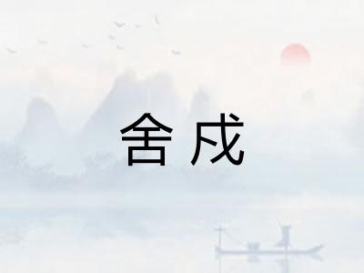 舍戍