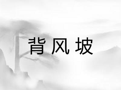 背风坡