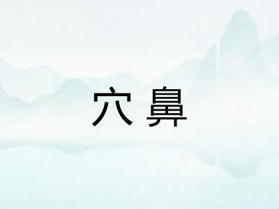 穴鼻