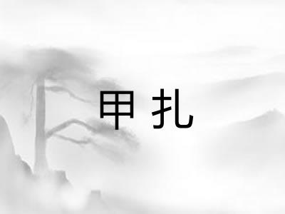 甲扎