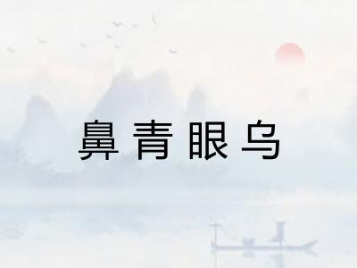 鼻青眼乌