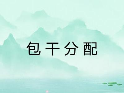 包干分配