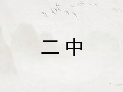 二中