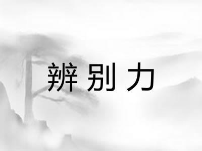 辨别力