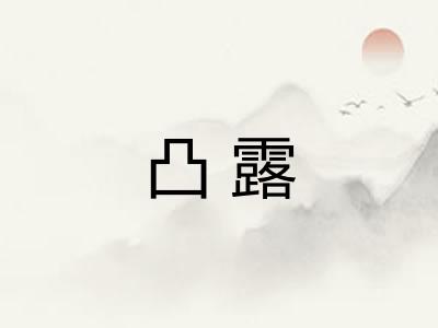 凸露