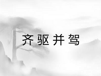 齐驱并驾