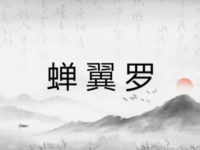 蝉翼罗