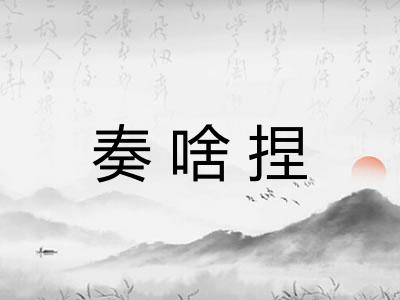 奏啥捏